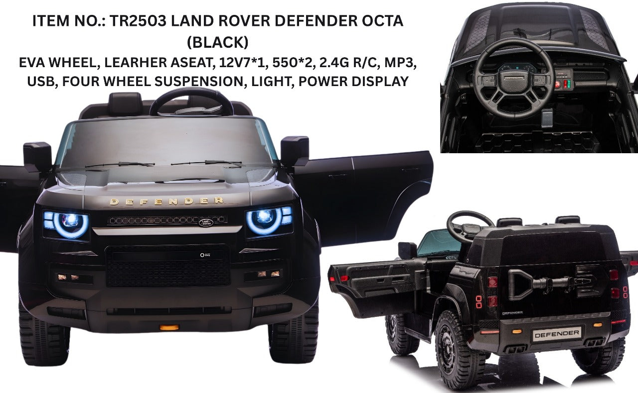 Megastar Land Rover Defender Octa Ride-On Electric Car for Kids by Rafplay UAE