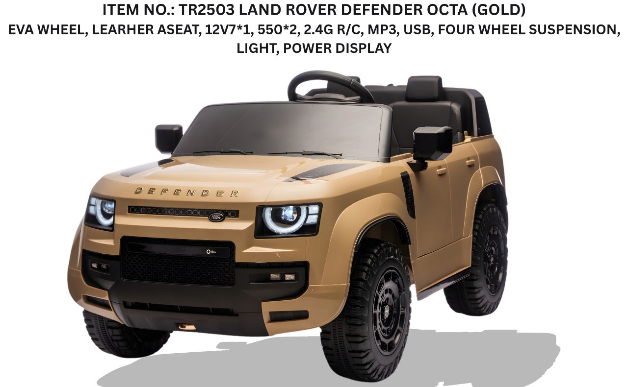 Megastar Land Rover Defender Octa Ride-On Electric Car for Kids by Rafplay UAE