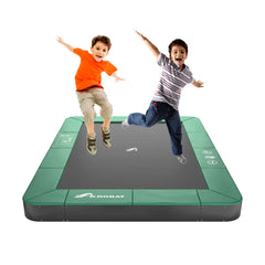 Orbit Flat Rectangular 11x8ft in Ground Akrobat Trampolines Extreme Bounce With Extensive Warranty - Safety Net