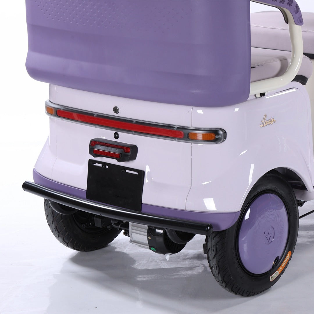 Megawheels 60 V Urban Roof Back Enclosed Electric Scooter Tricycle for Passengers