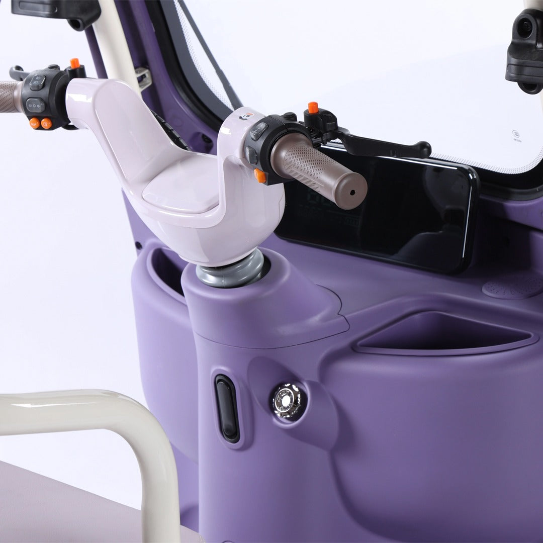 Megawheels Urban Roof Back Enclosed Electric Scooter Tricycle for Passengers