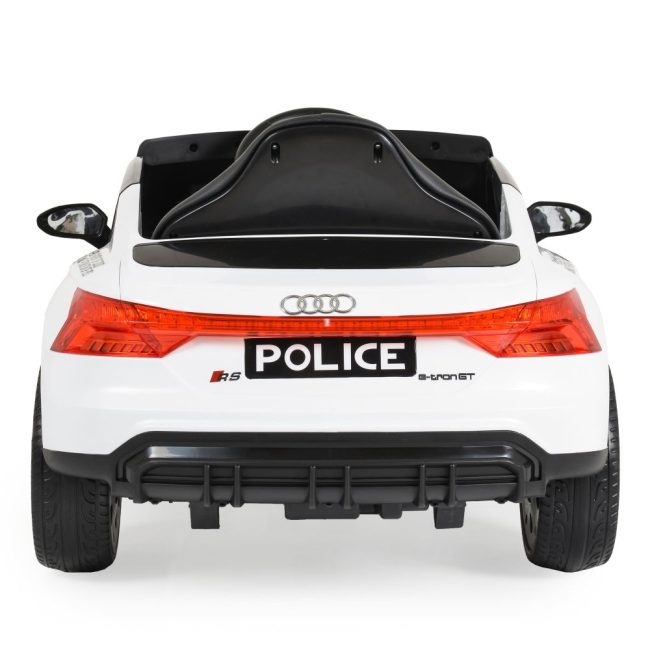 Megastar Rieon Licensed Electric Car 12V BO Audi RS e-tron 717 White Police