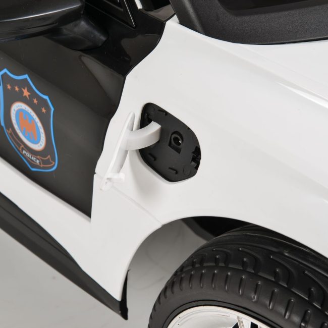 Megastar Rieon Licensed Electric Car 12V BO Audi RS e-tron 717 White Police