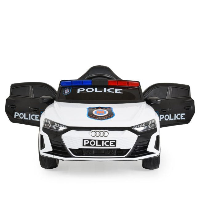 Megastar Rieon Licensed Electric Car 12V BO Audi RS e-tron 717 White Police
