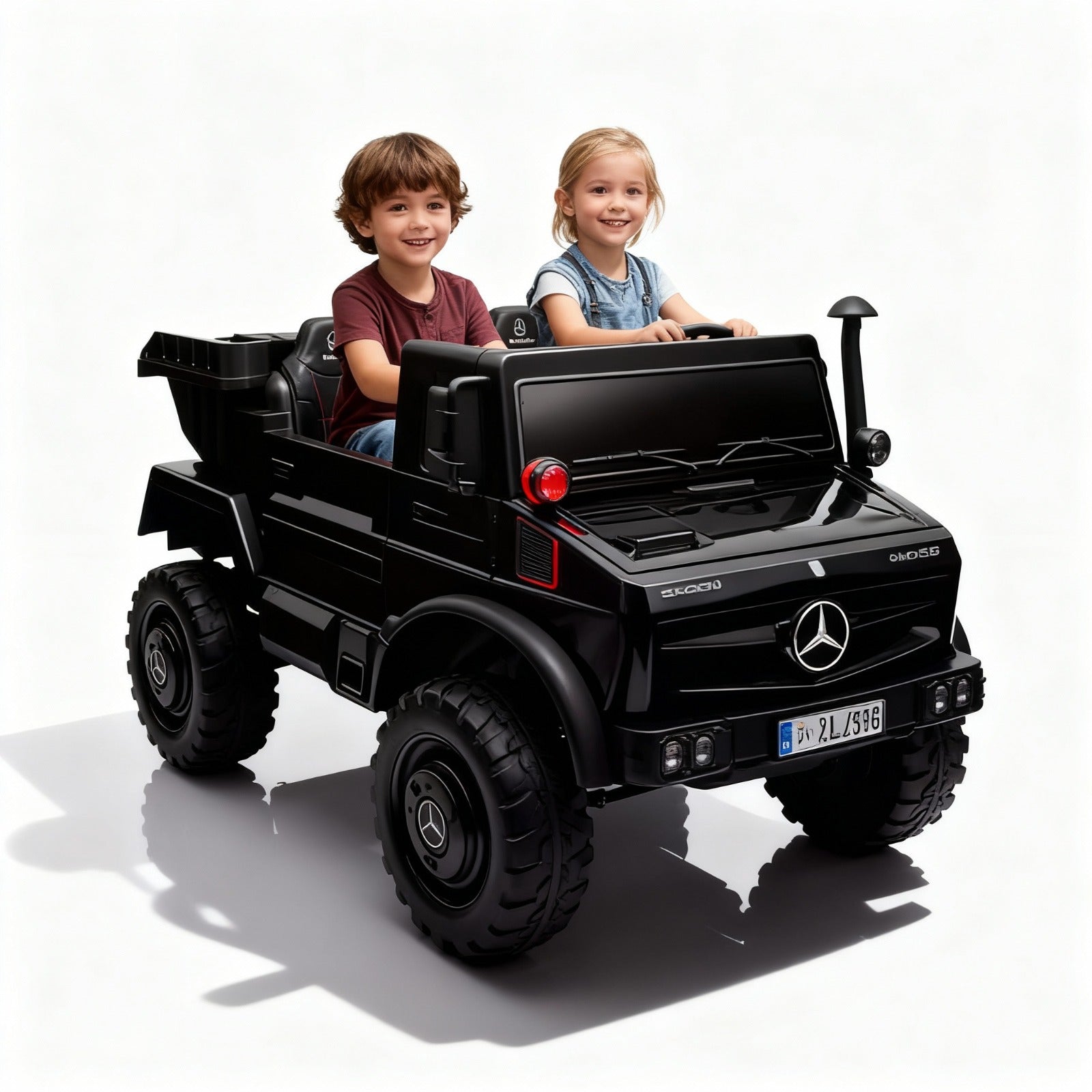 Megastar Ride on Licensed Mercedes 24 V Kids Electric Truck With Remote Control