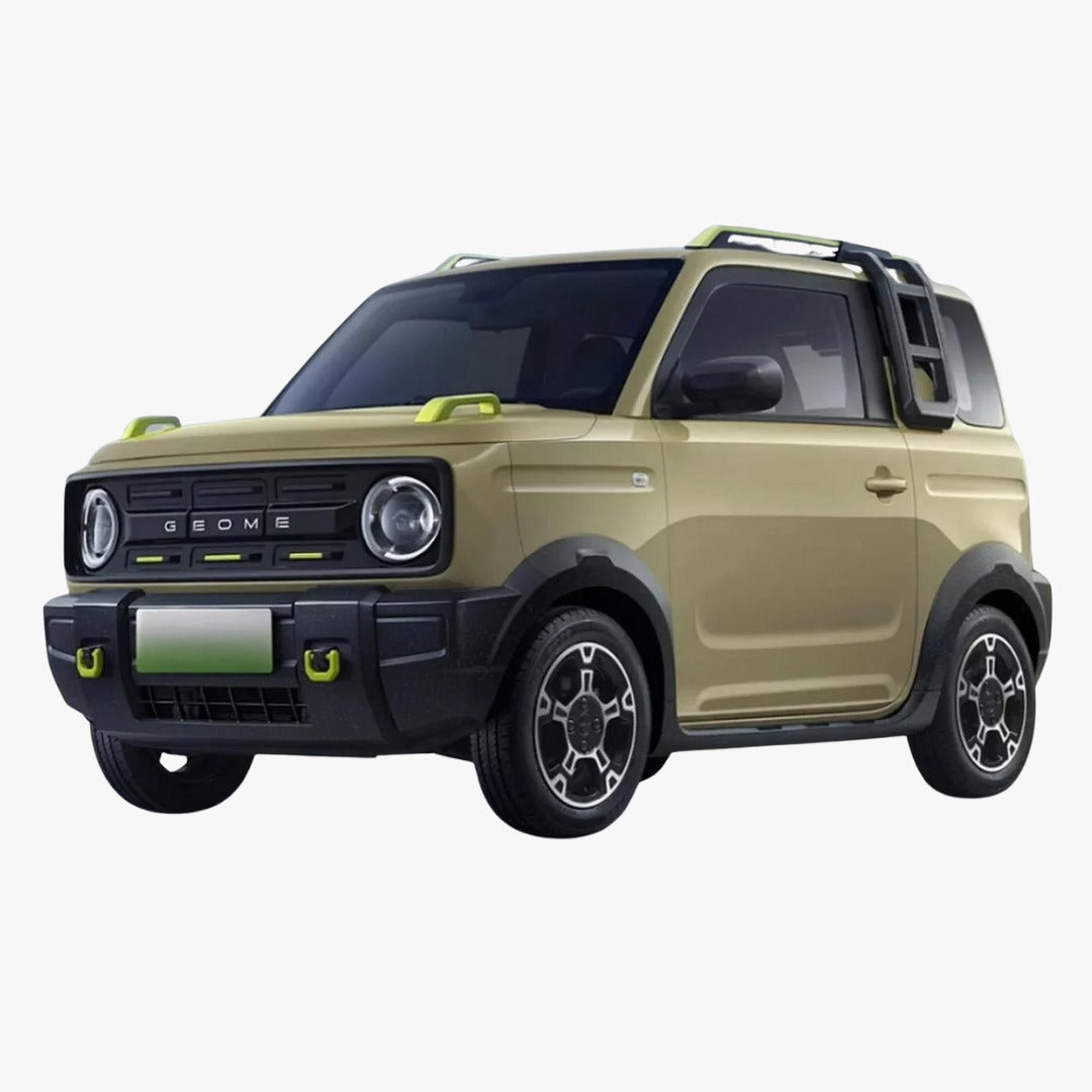 Beige SUV Megawheels Electric Car Geely GEOME Panda Knight