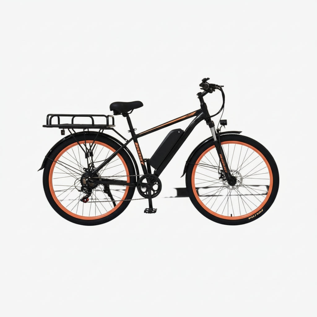 Stylish view of Haulier Electric Bike With Carrier 