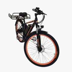 Front view of Haulier Electric Bike With  Removable Lithium Battery