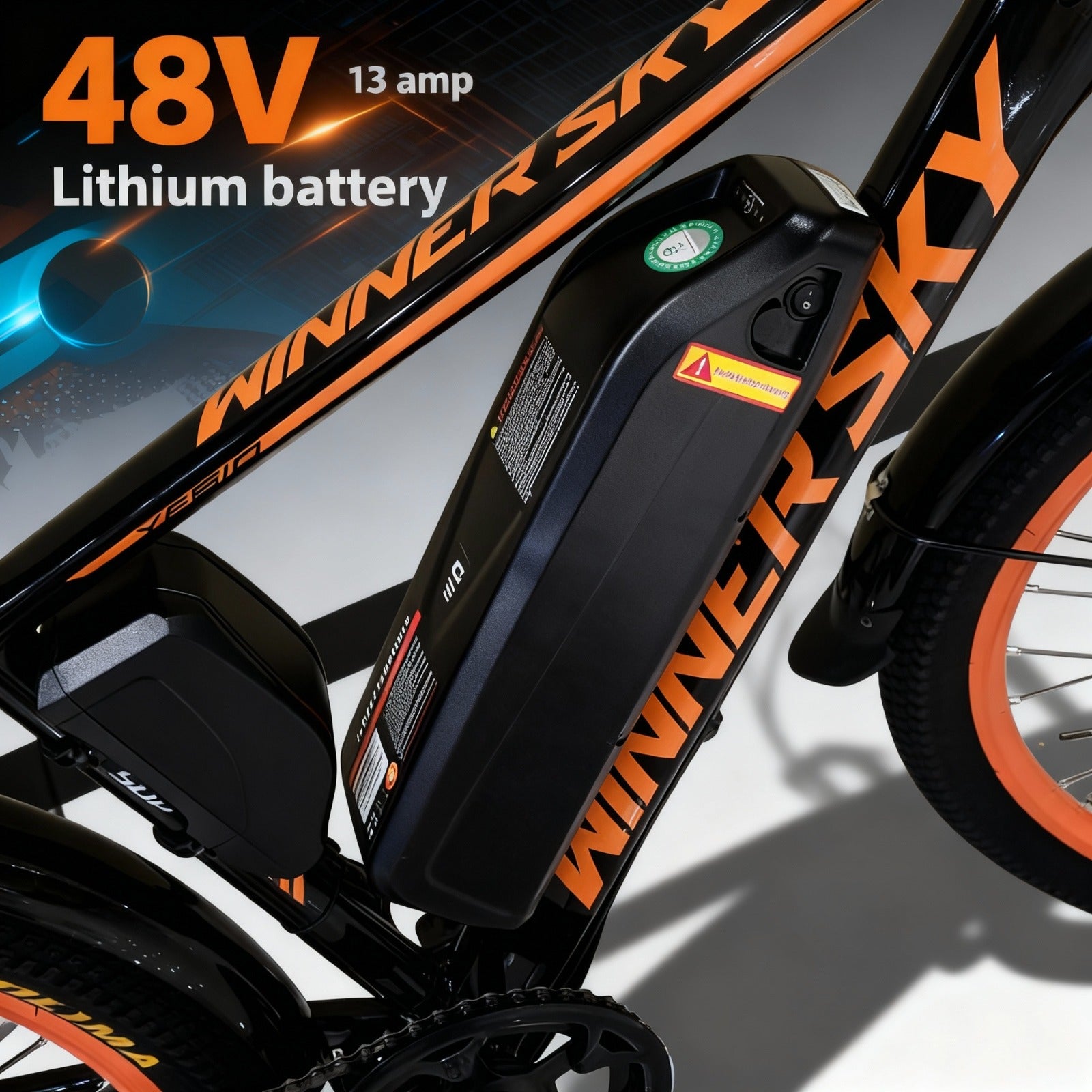 Winner Sky electric bike with a 48V 13AMP lithium battery 