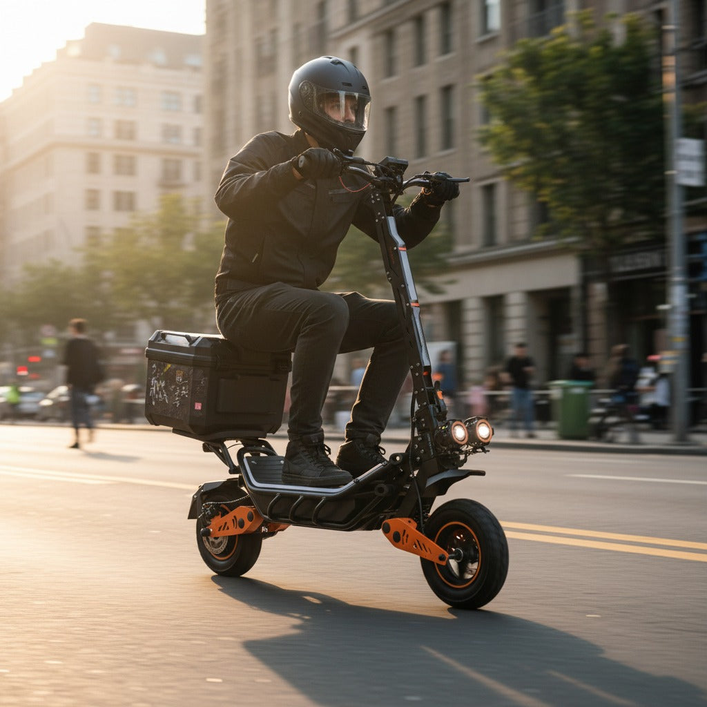 Kugoo City Ride Electric Foldable Scooter 48V 18.2ah 1200W for Delivery Long rfange 55 kmph