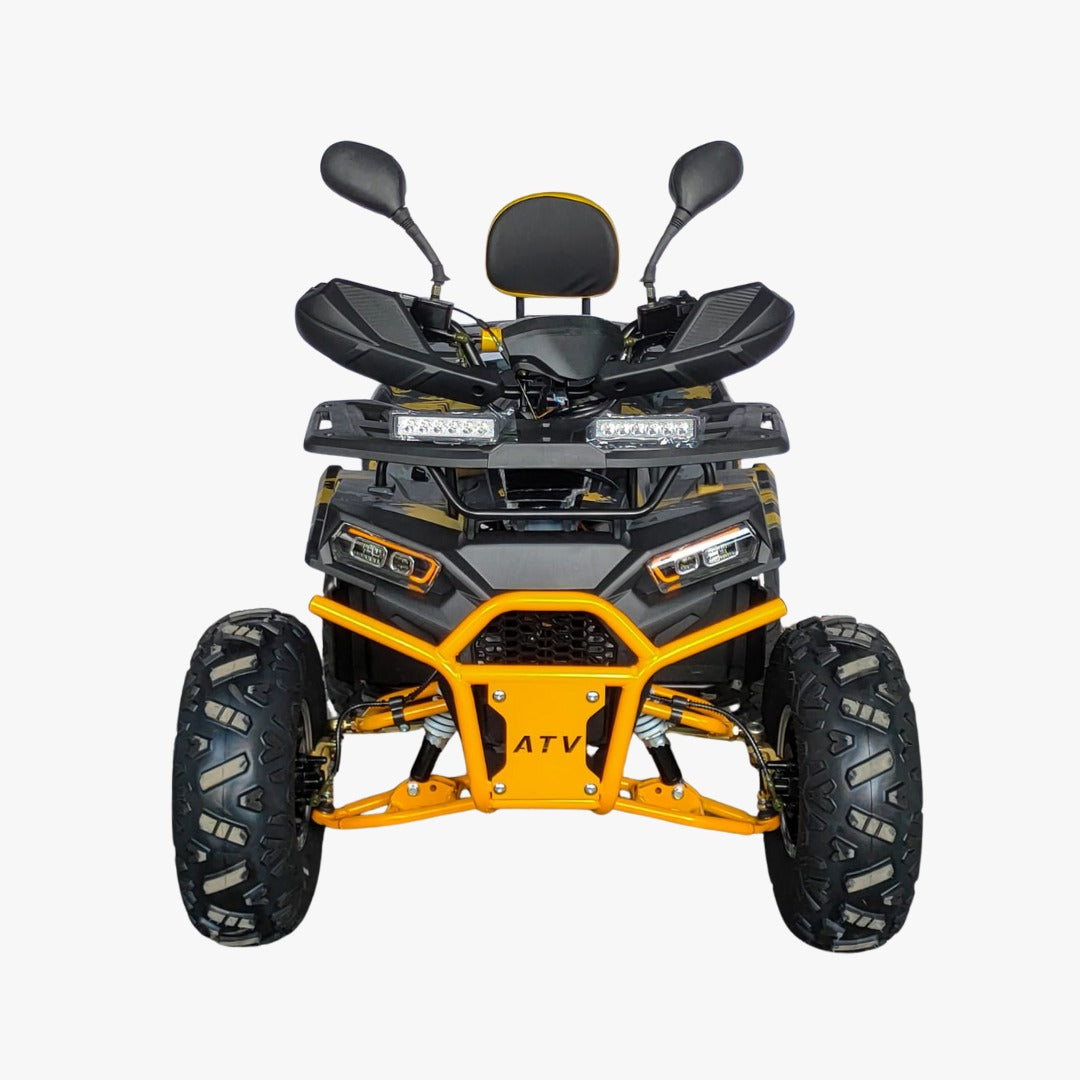 Front View of ATV 135 CC Quad Bike off Road Power Wheels Fully Automatic