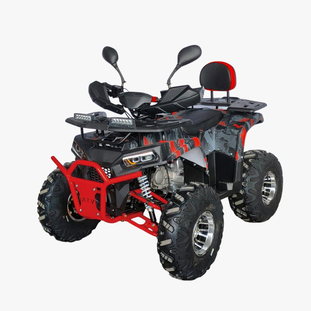 Side view of ATV 135 CC Quad Bike off Road Power Wheels