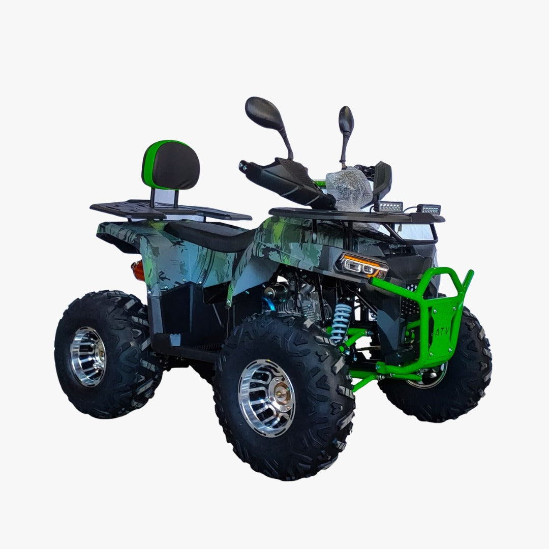 Green ATV 135 CC Quad Bike with off Road Tyers
