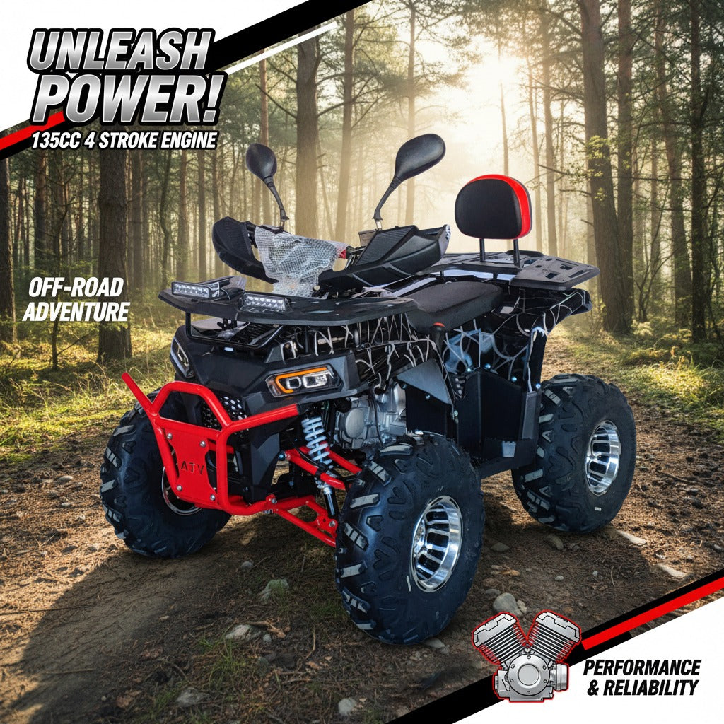 Unleash the Power of the ATV 135 CC Quad Bike 