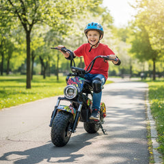 Megawheels 48 V Mini Harley Thunder Electric Scooter With off Road Tyres & Removable  Lithium Battery