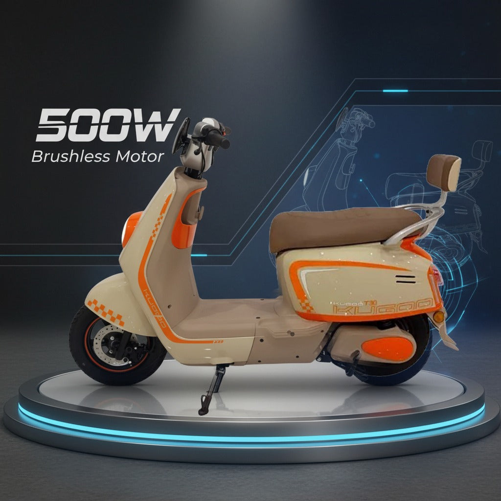Kugoo Long-Range Electric Scooter, 500W Power, Up to 50KM Ride Distance at Rafplay