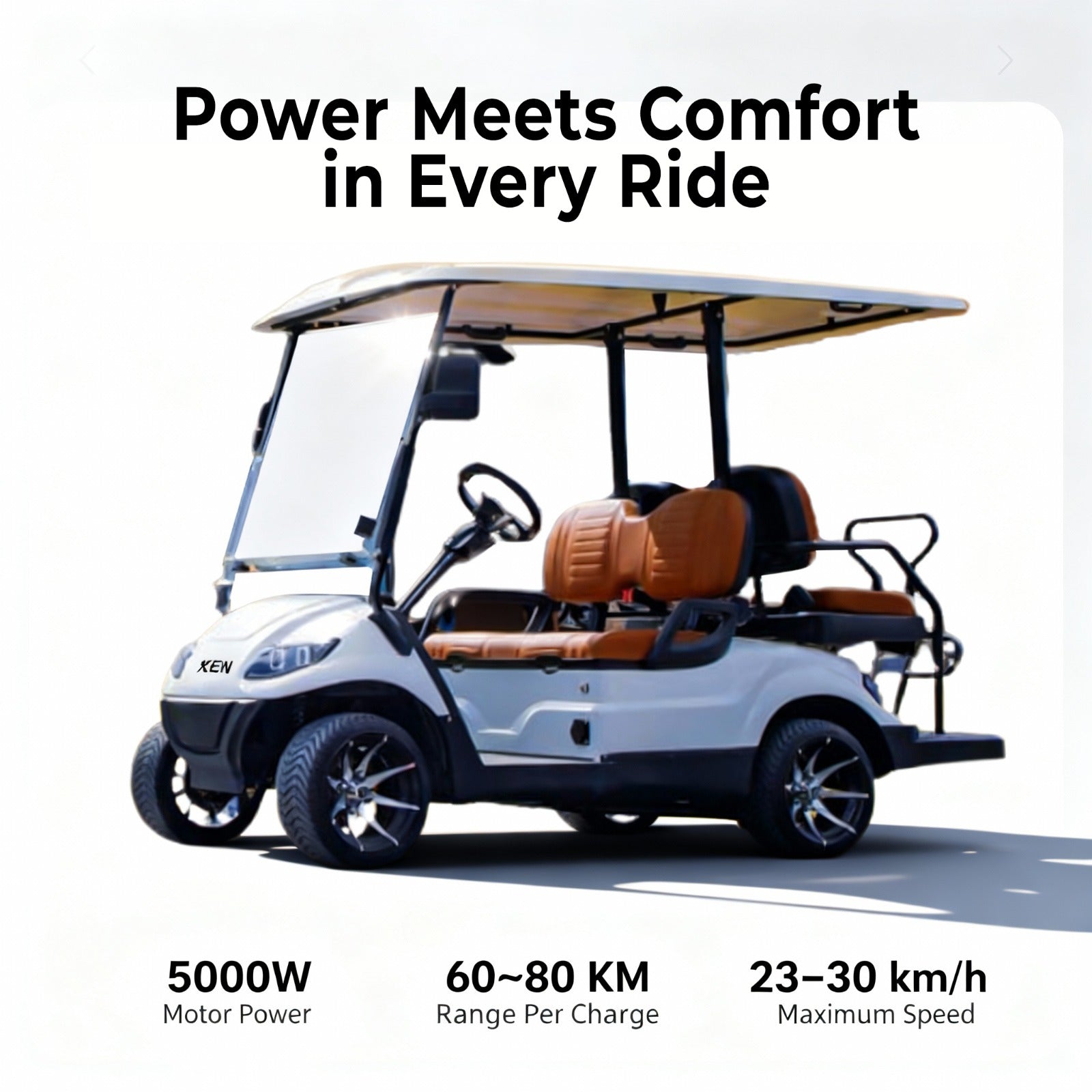 Keon Premium Electric Golf Cart with Power specifications