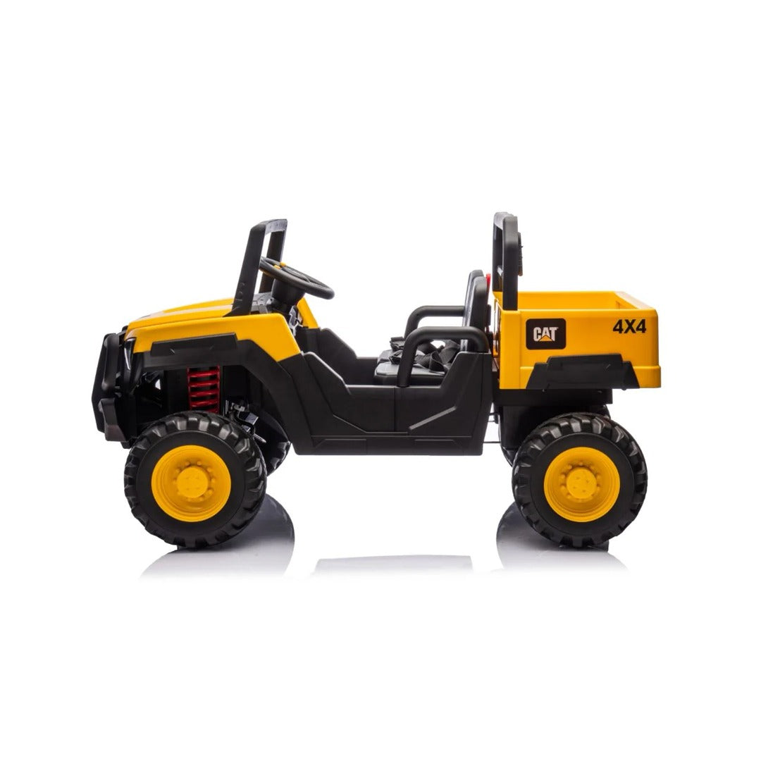 Side View of Licensed Rideon Caterpillar Dump Truck