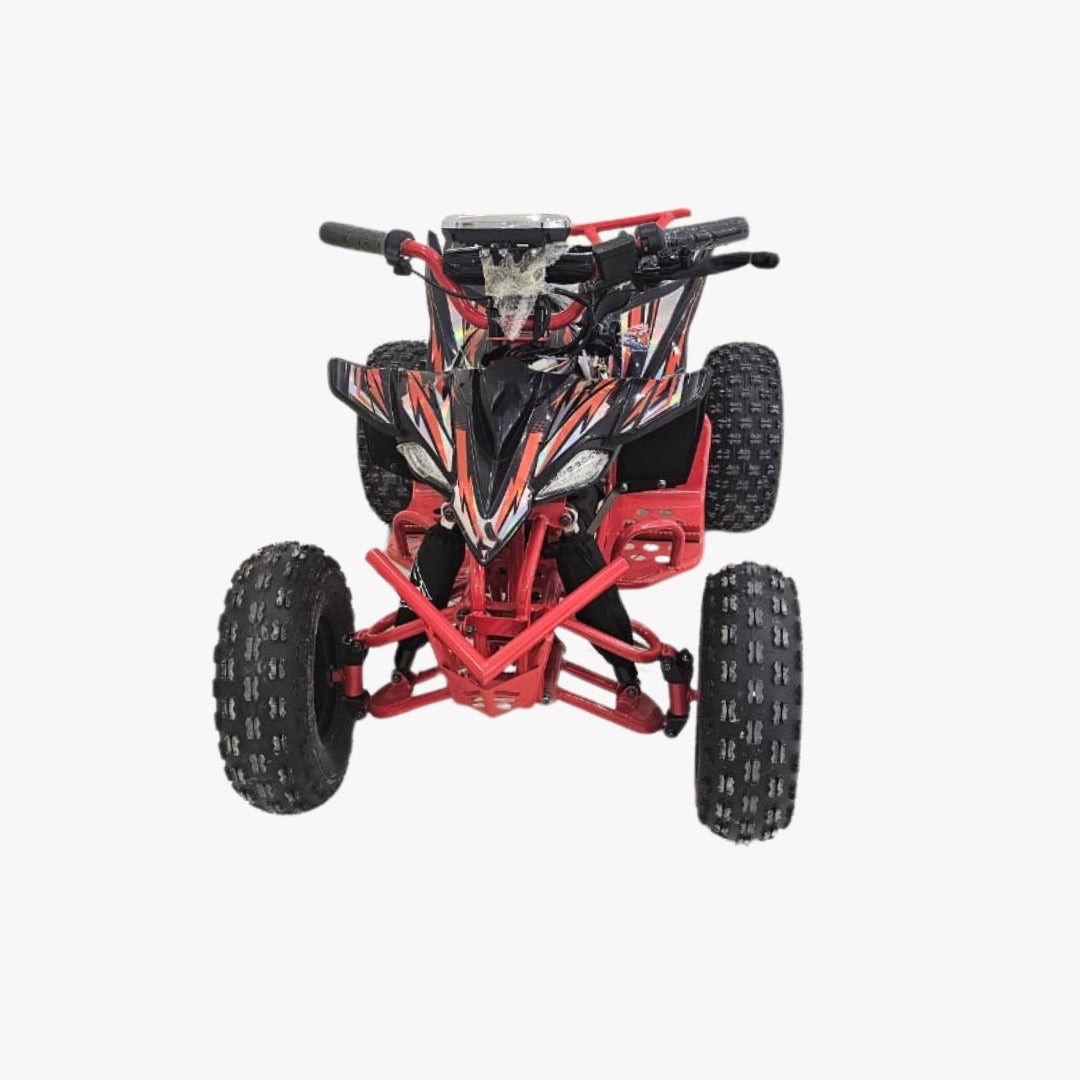 Red and black Nitron Electric ATV with off Road Tyer