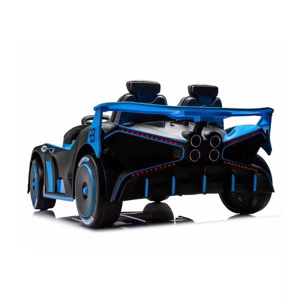 Back View of Electric Sports Car for Kids 