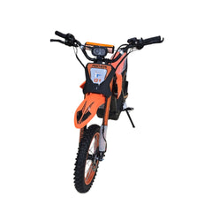 Front View of Orange off Road dirt bike