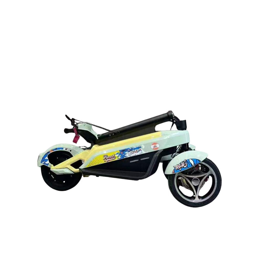 Electric Scooter with a colourful Foldable design