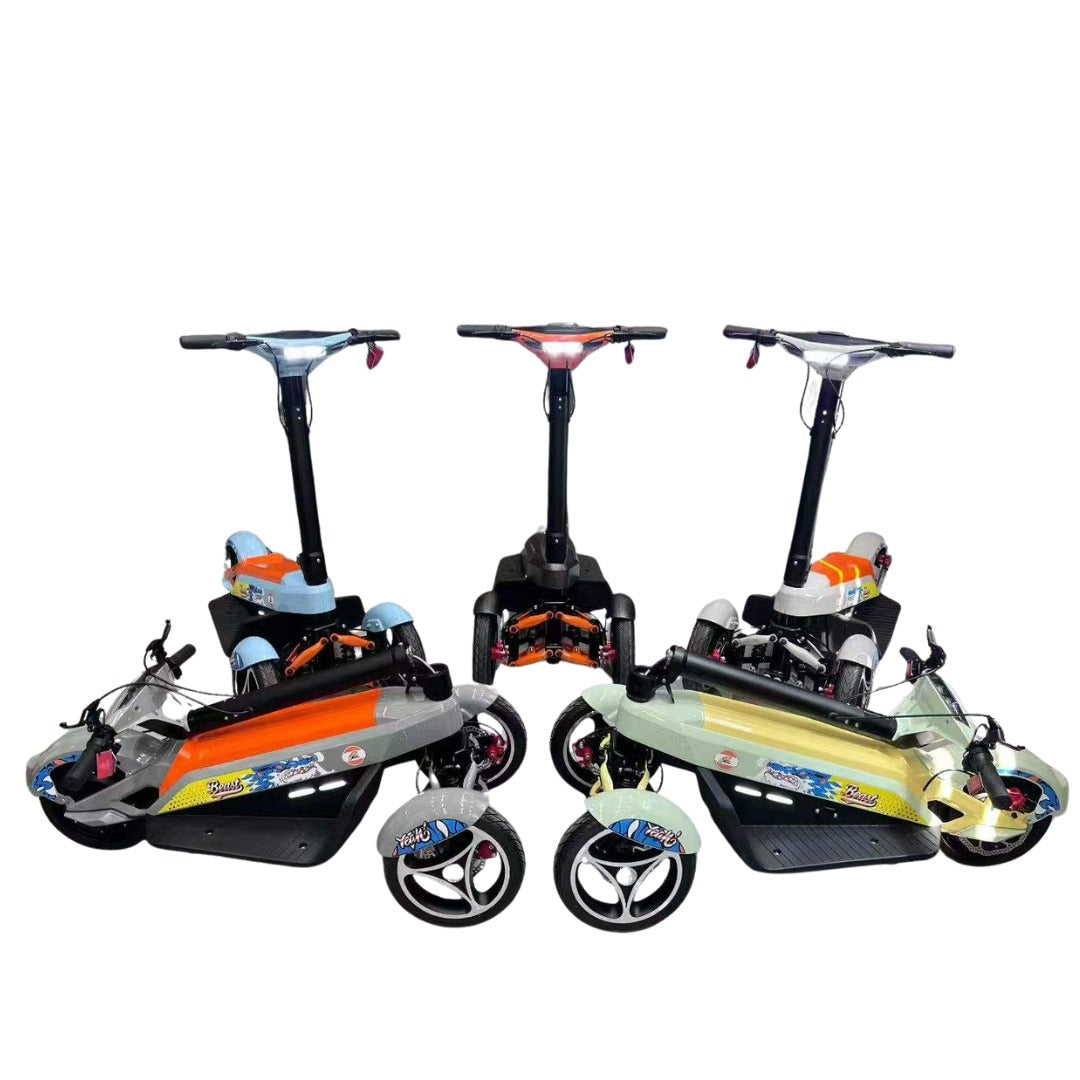 Multi-coloured Electric Scooter 48 V 15 Amp Lithium Battery