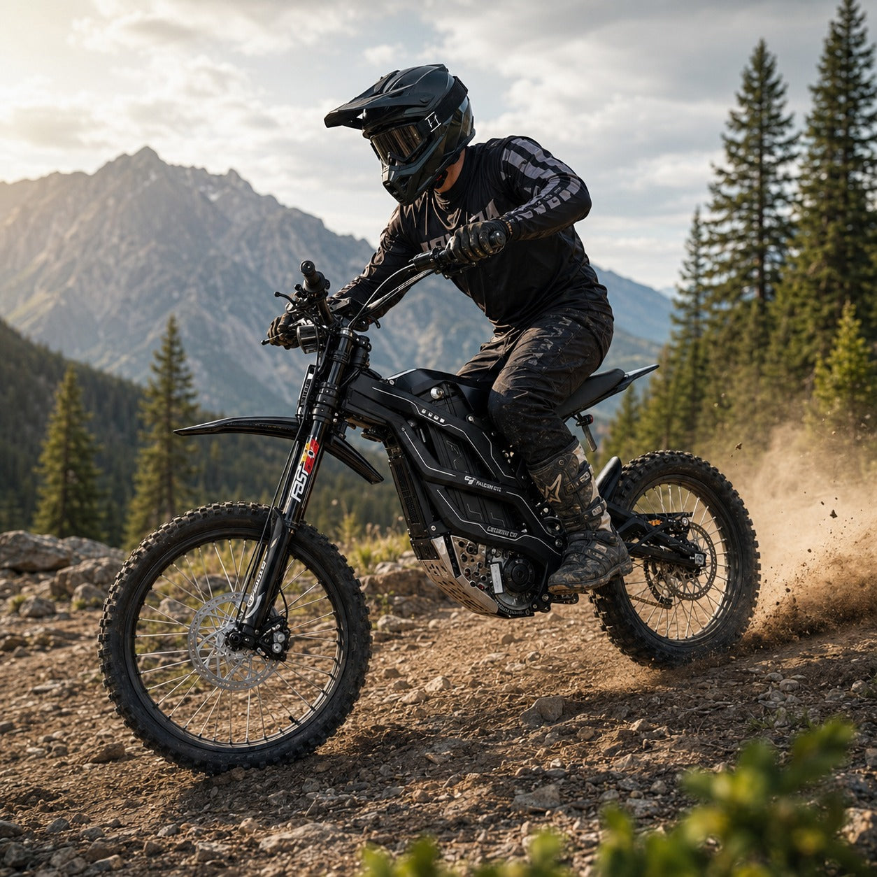 79BIKE-Falcon GT Electric Dirt Bike 72V 40Ah Lithium Battery 95 kmh Off Road Electric Bike with warranty