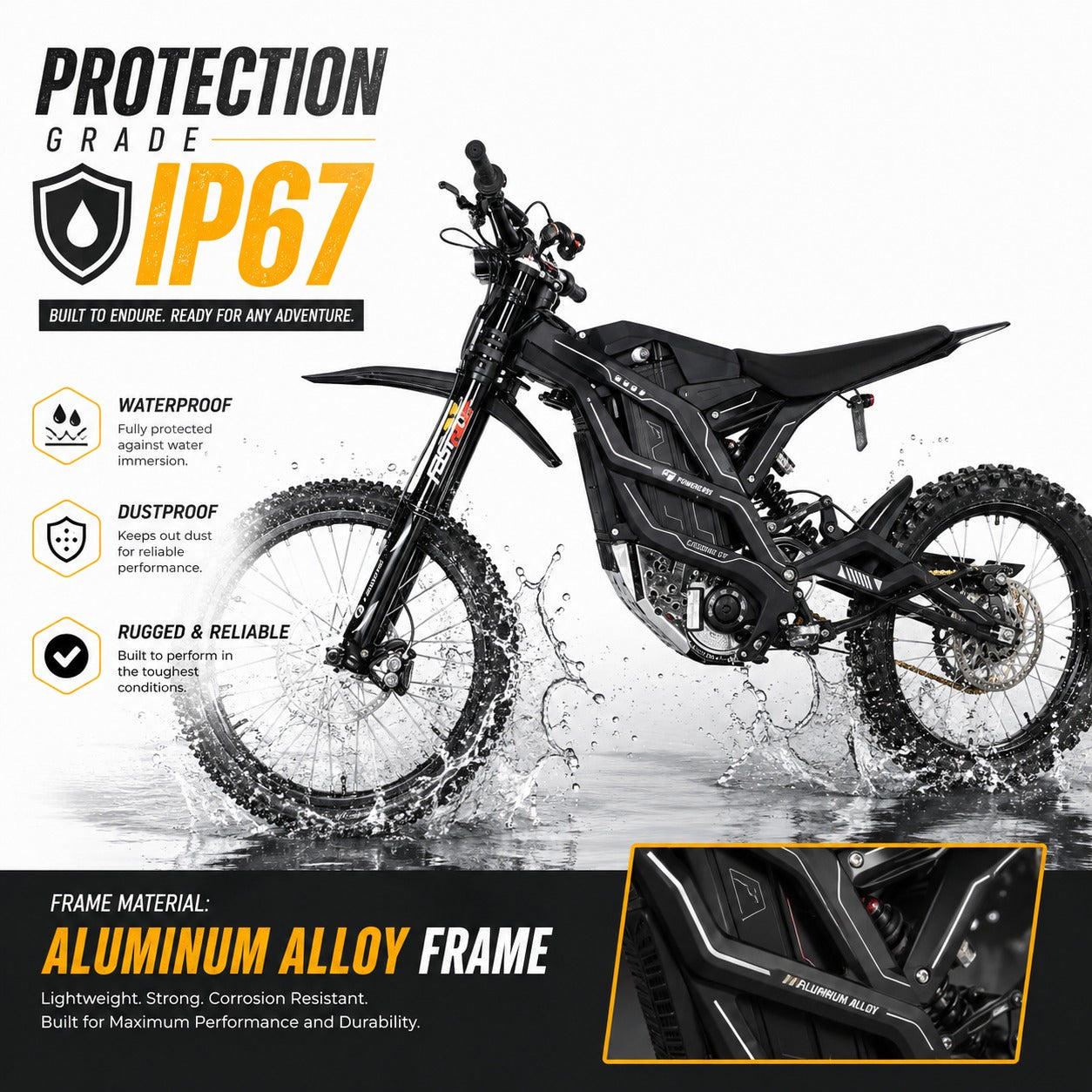 79BIKE-Falcon GT Electric Dirt Bike 72V 40Ah Lithium Battery 95 kmh Off Road Electric Bike with warranty