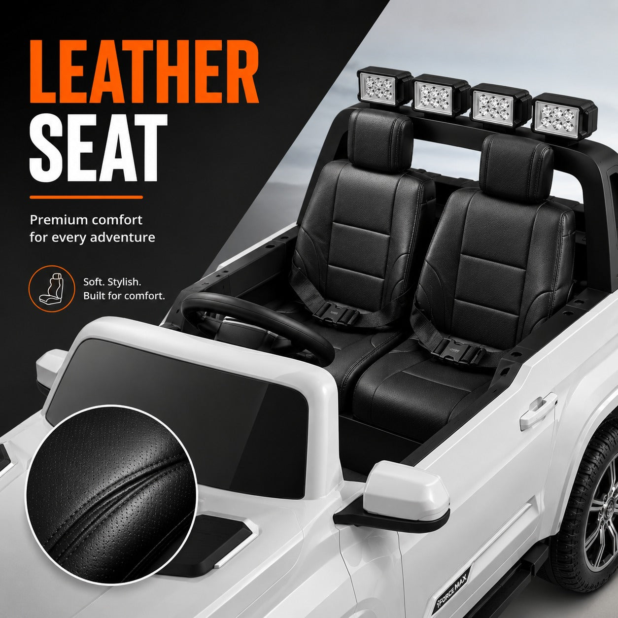 Megastar Licensed Toyota Tundra Ride-On Electric Car 12 V Battery with Remote Control