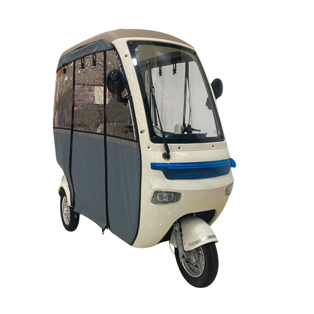 Megawheels Trishelter 3 Passenger Tricycle With Roof and Side Protective Cover 48 V