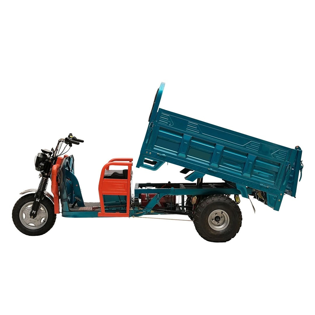 Megawheels Cargo 1.8 MTR Tuk Tuk Electric 3 wheels Scooter Hydraulic Trolley Off Road Tyres