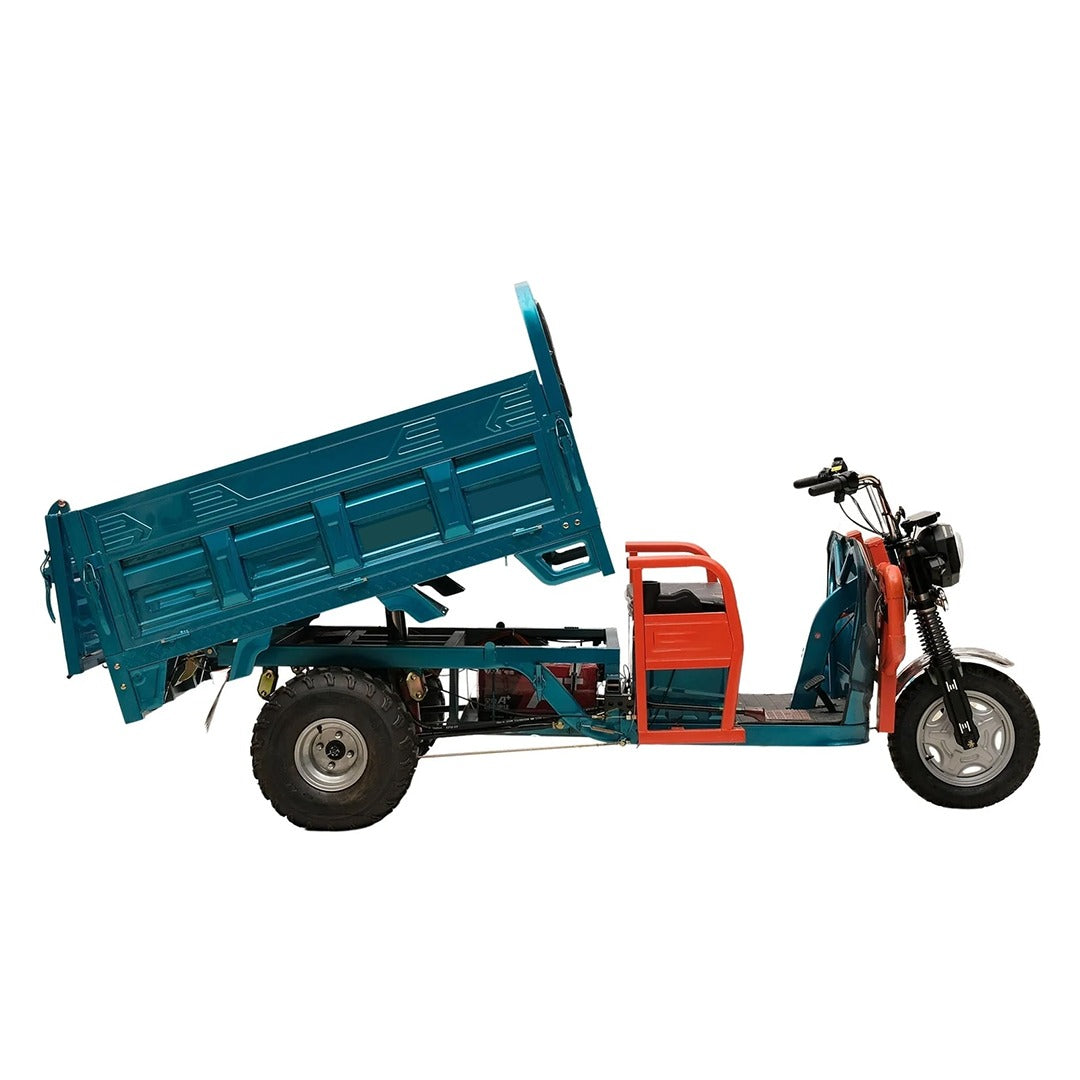 Megawheels Cargo 1.8 MTR Tuk Tuk Electric 3 wheels Scooter Hydraulic Trolley Off Road Tyres