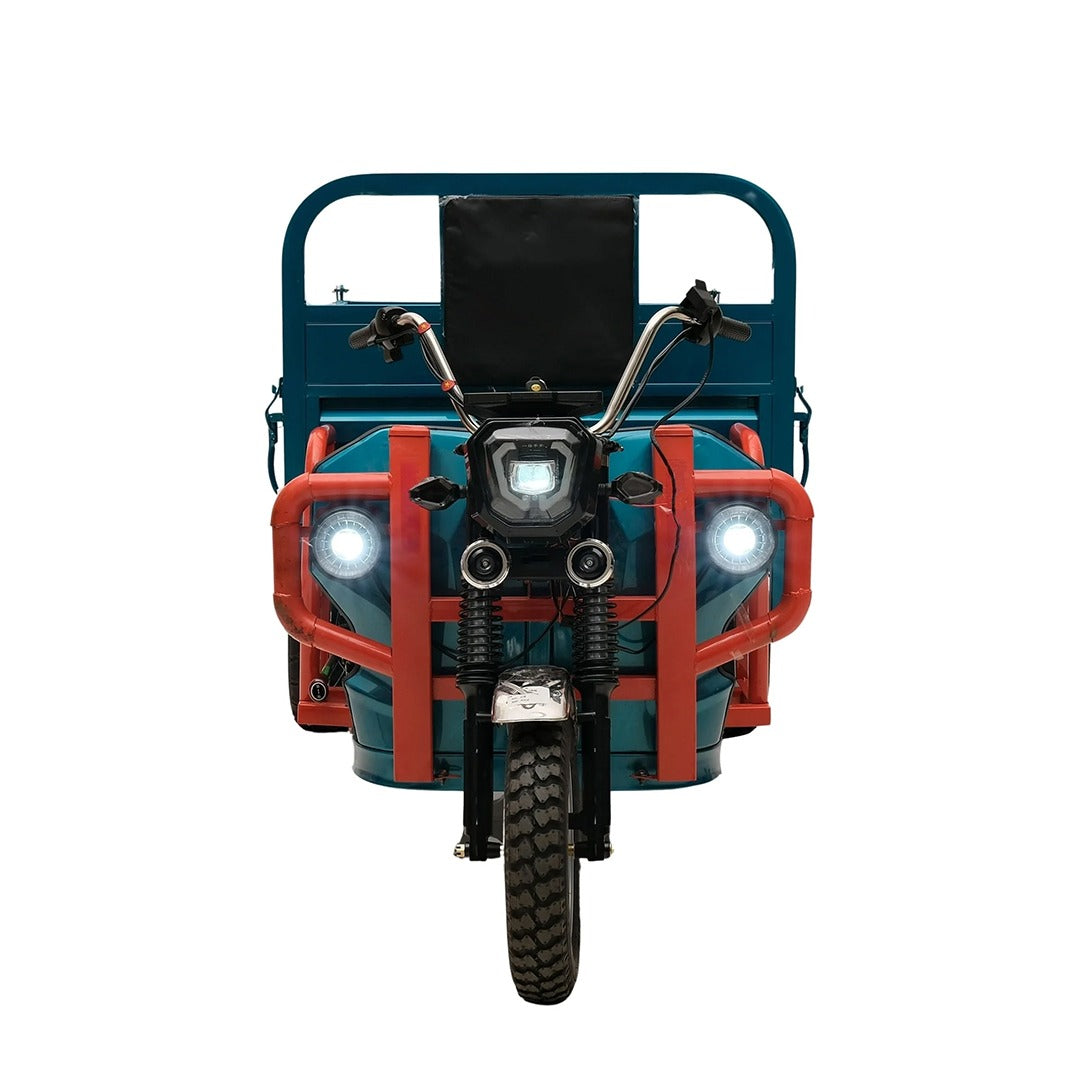 Megawheels Cargo 1.8 MTR Tuk Tuk Electric 3 wheels Scooter Hydraulic Trolley Off Road Tyres
