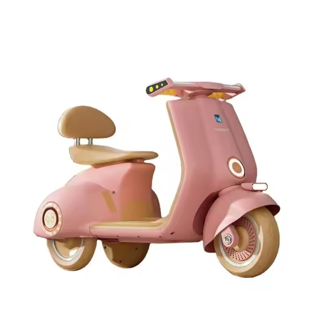 Megastar Ride on 12 v Vespa Scootz Bike for Kids with Parental RC