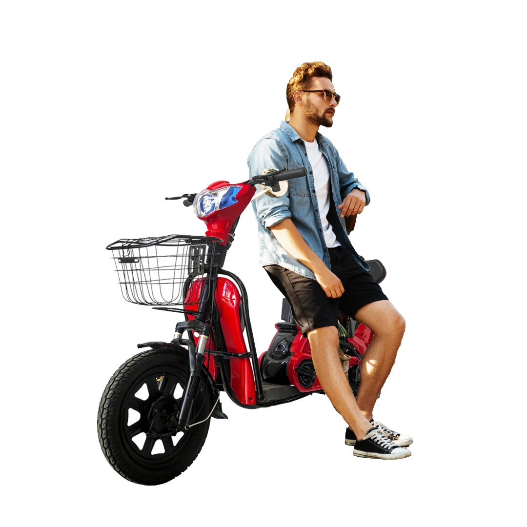 Megawheels Electric Bike Wind Horse M2 Powerful Electric Scooter with 48W Battery, 16" Tire Ebike with Seat for Adults