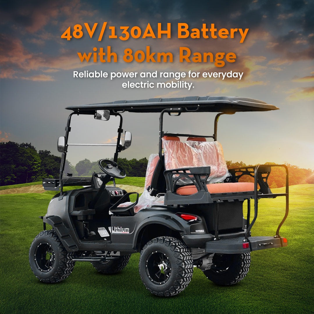 Megawheels Electric Golf Cart 2 + 2 Off Road Street and Lithium Battery With Warranty