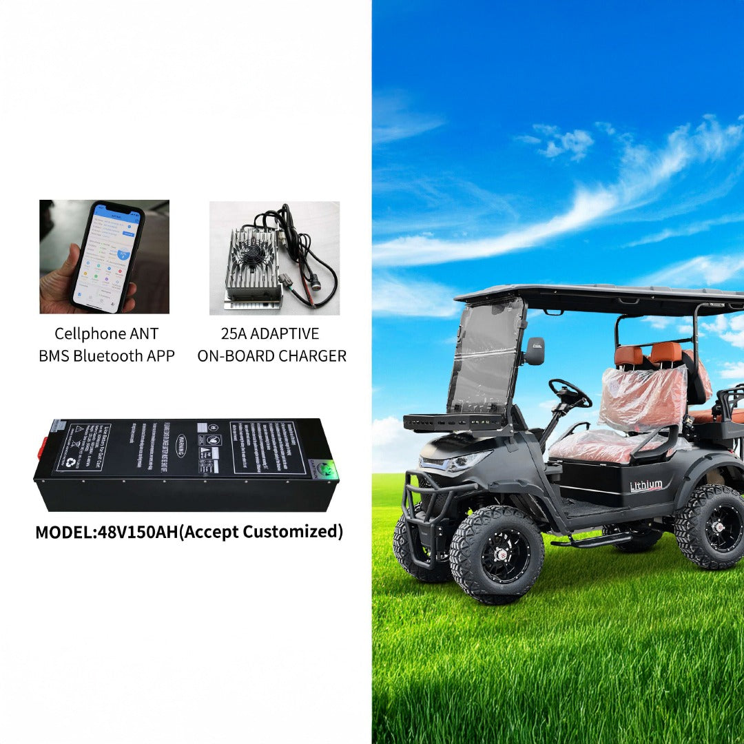 Megawheels Electric Golf Cart 2 + 2 Off Road Street and Lithium Battery With Warranty