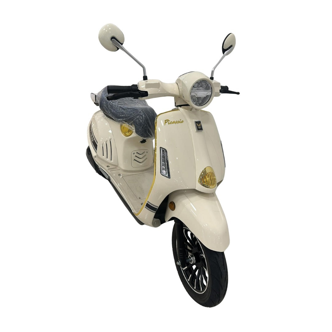 Megawheels  Sleek Vespa Picassio Style Electric Moped Scooter 60 V With Lithium Battery