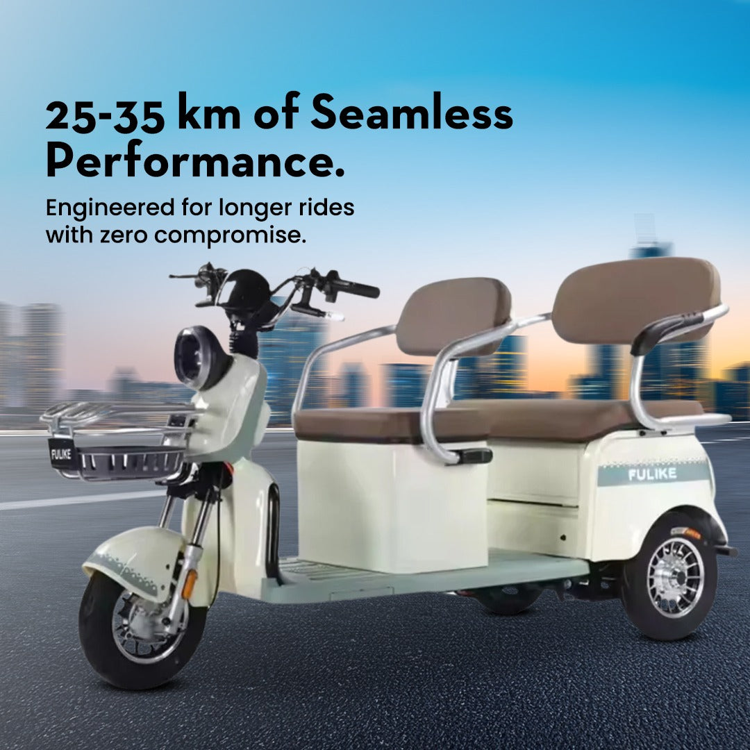 Megawheels 800W 3-Wheel Electric Scooter Cargo Tricycle With Seat