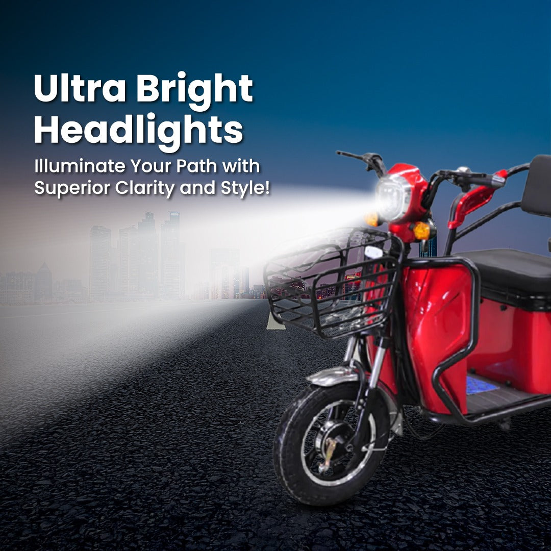 Megawheels 800W 3-Wheel Electric Scooter Cargo Tricycle With Seat