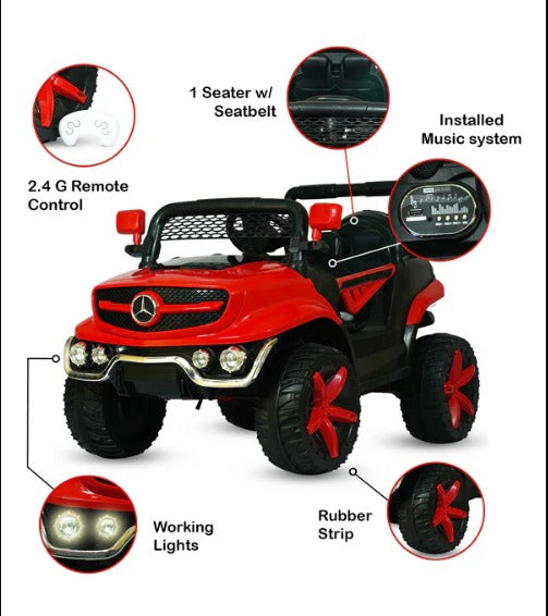 Megawheels Kids Ride on Mini Jeep Battery Operated Rechargeable with Remote Control