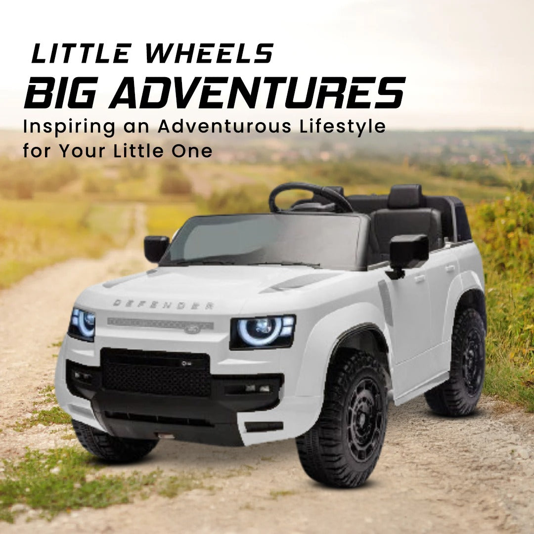 Megastar Licensed 12 v Land Rover Defender Octa Ride-On Electric Car for Kids with R/C & dual motors