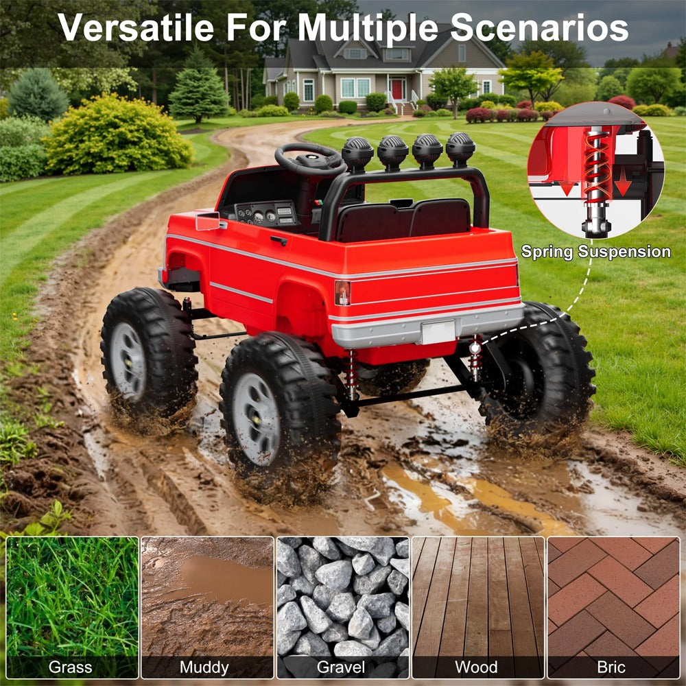 Megastar Chevrolet Cheyenne 24V 7Ah Electric Car for Kids 2 Seater With Remote Control