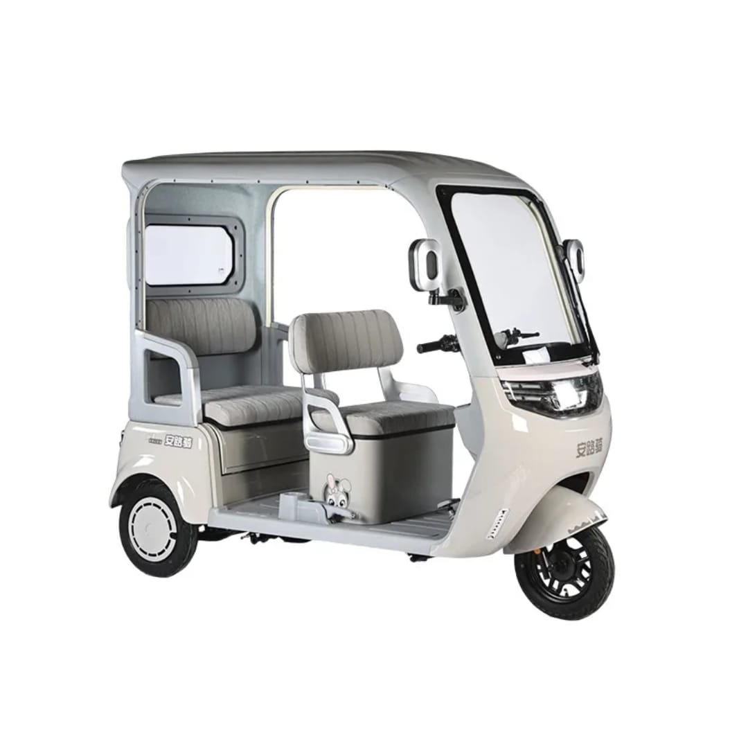 Megawheels Premium 60 V Urban Roof Covered Back Electric Scooter Tricycle for 3 Passengers 2000W