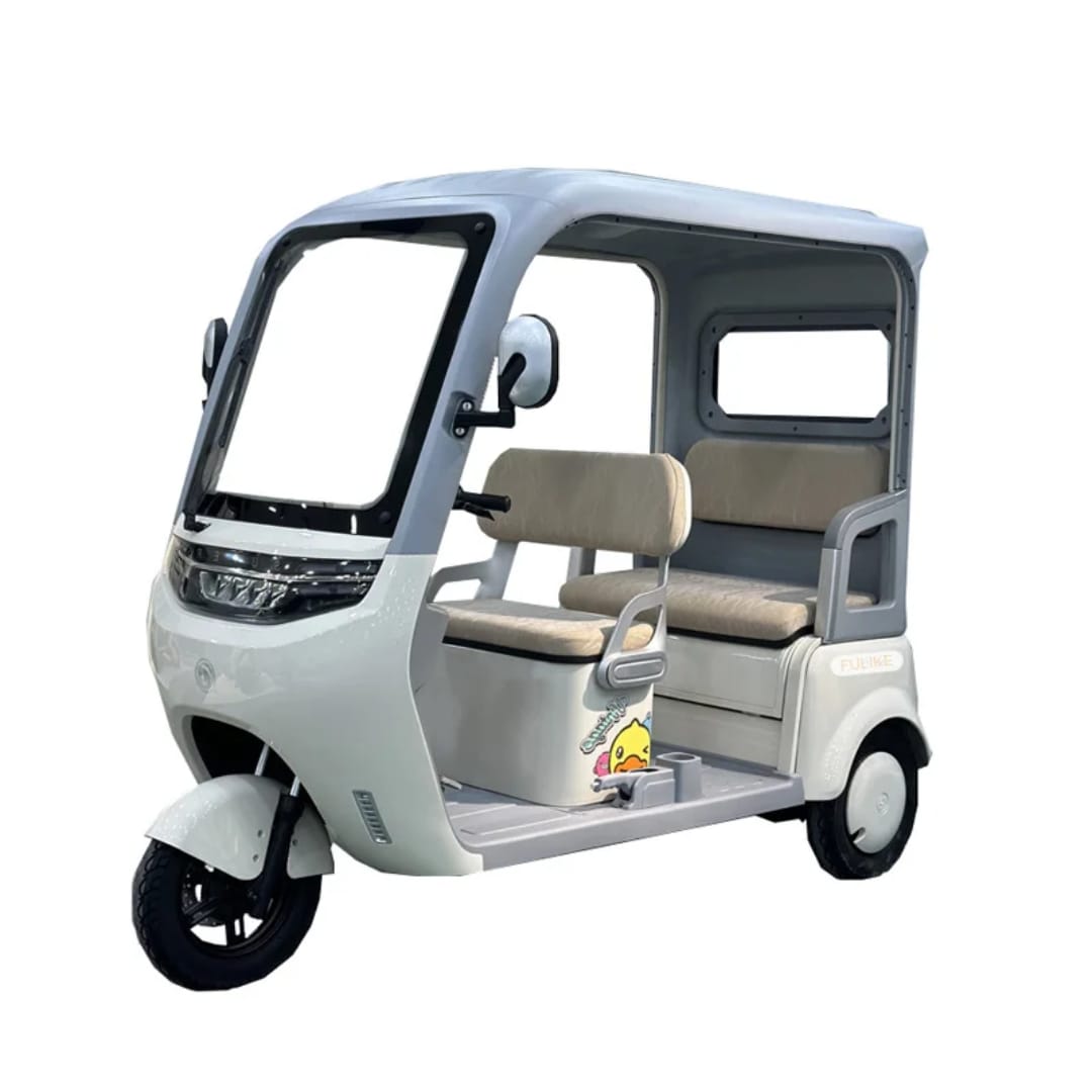 Megawheels Premium 60 V Urban Roof Covered Back Electric Scooter Tricycle for 3 Passengers 2000W