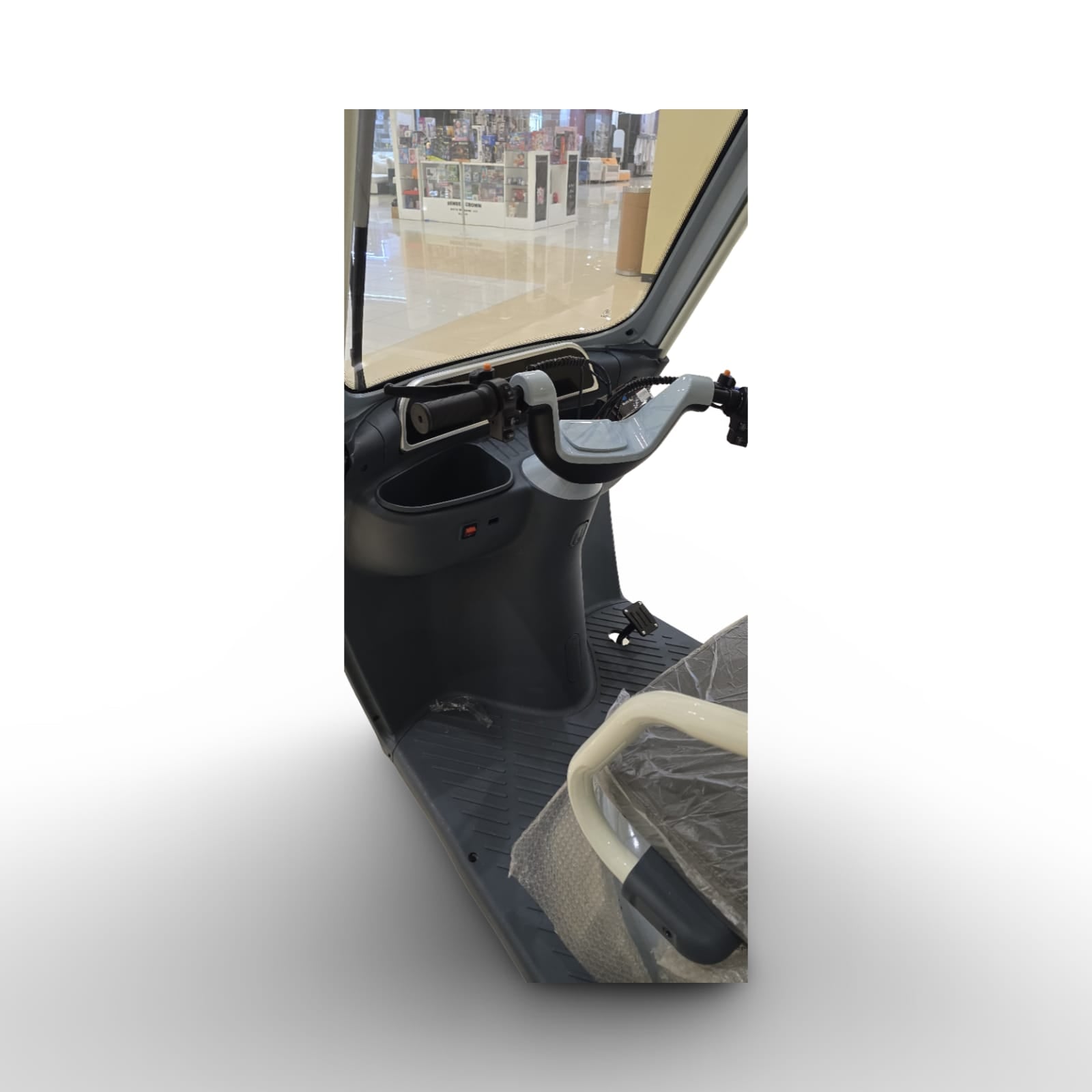 Close-up of a Dashboard and seat 