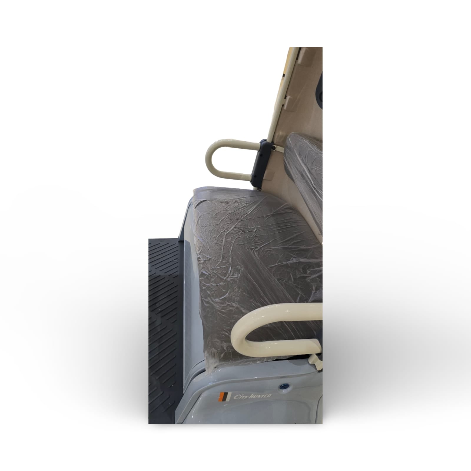 Close-up of an Electric Tricycle Scooter with seat 