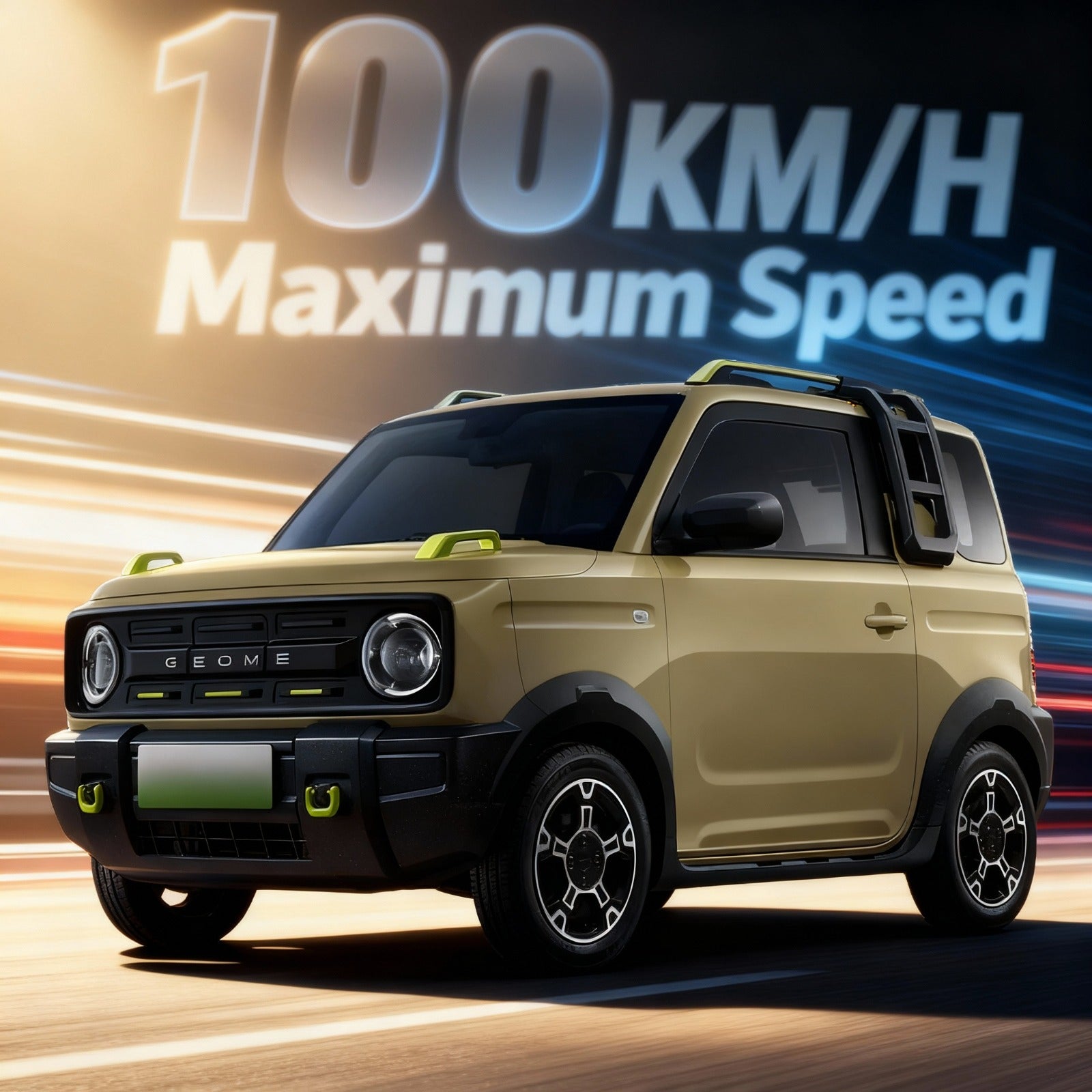 Beige SUV with 100 KM/H Maximum Speed