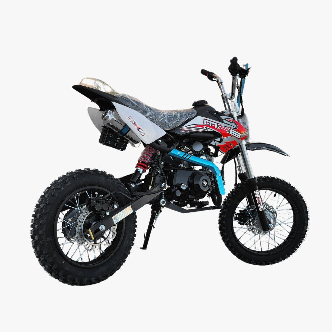 Back view of  125 CC Mud Rage Fully Automatic Dirt Cross Bike
